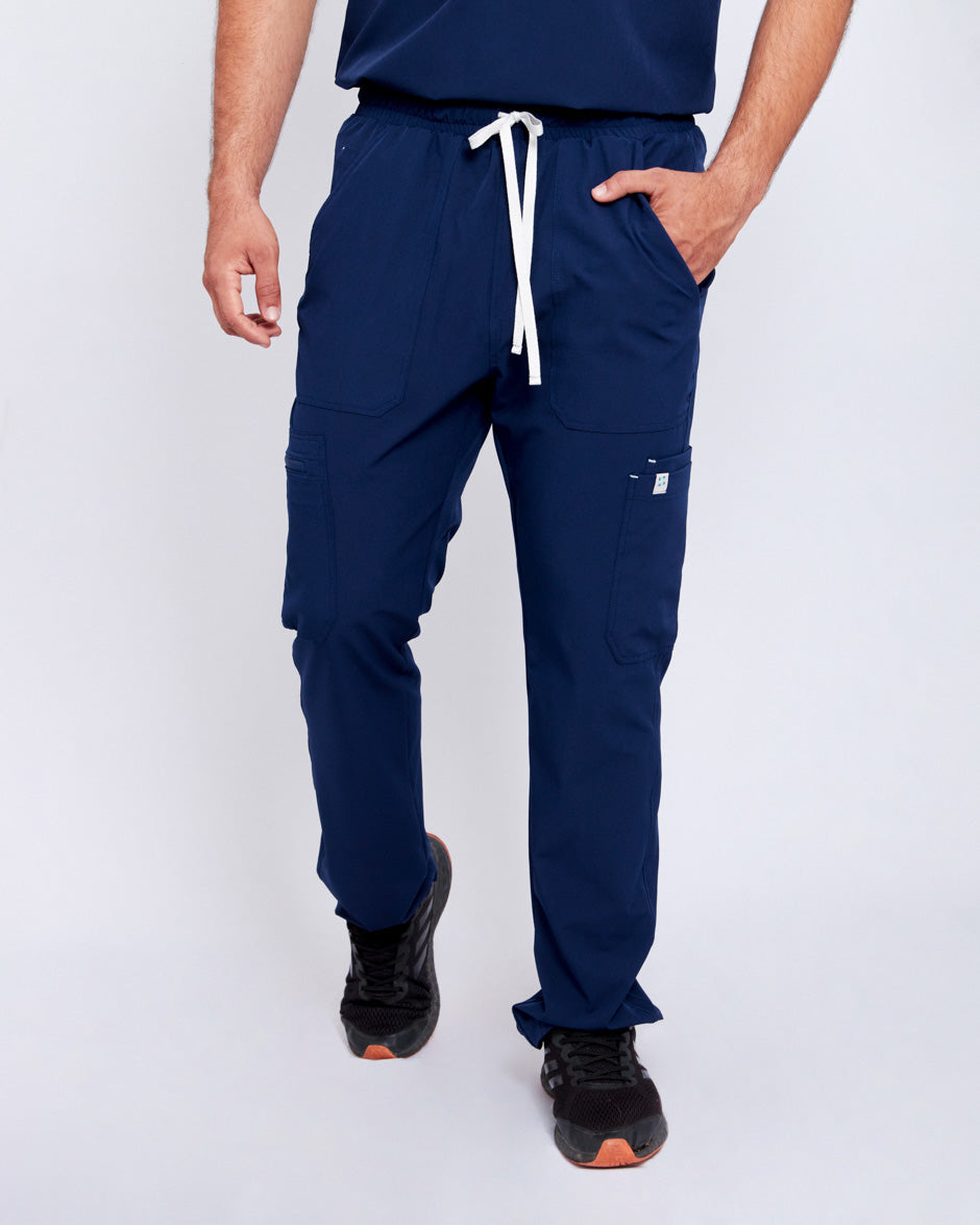 pantalon medico uniforme antifluidos mars azul navy para hombre