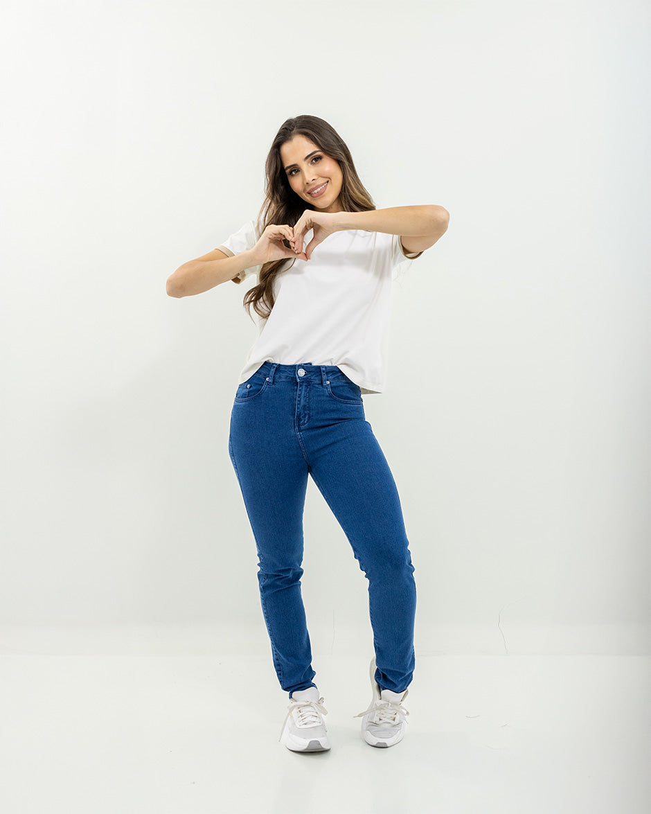 camiseta smile uniforme antifluido beige cuello redondo