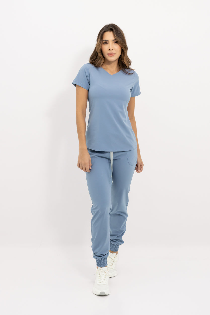 blusa medica uniforme antifluidos new space azul estelar