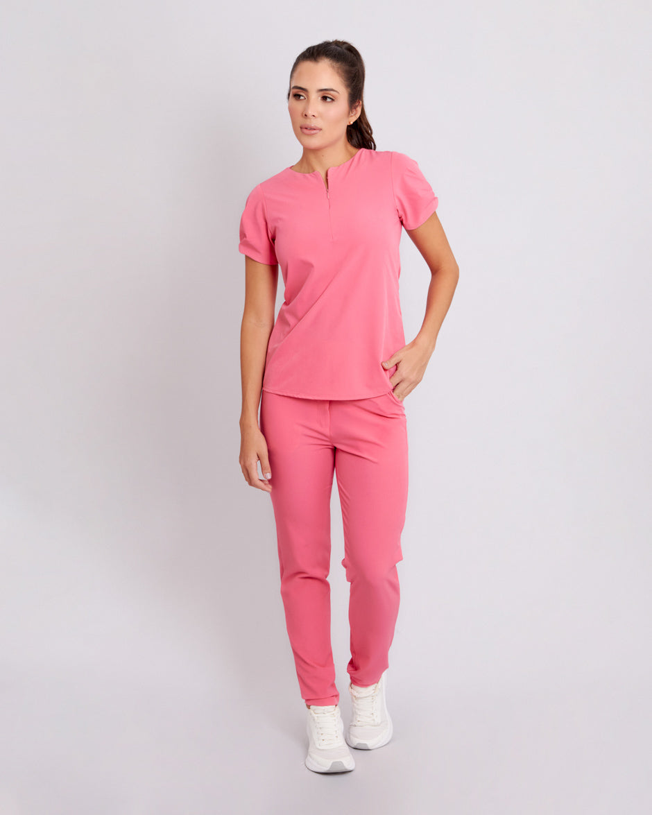 blusa medica uniforme antifluidos vega negro para mujer