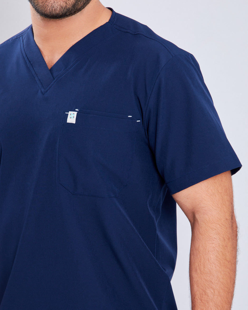 camisa uniforme antifluidos mars azul navy