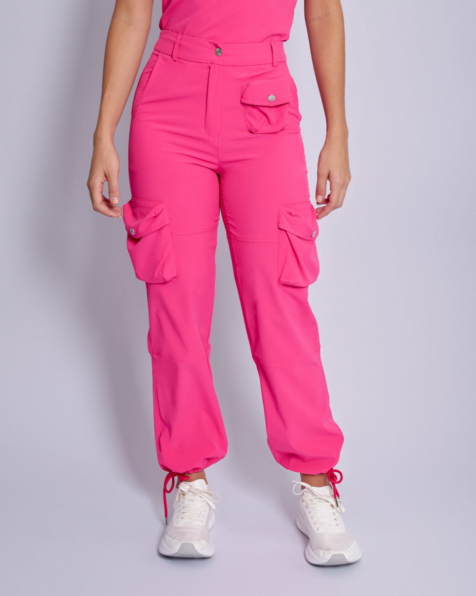 pantalon medica uniforme antifluidos piscis fucsia para mujer