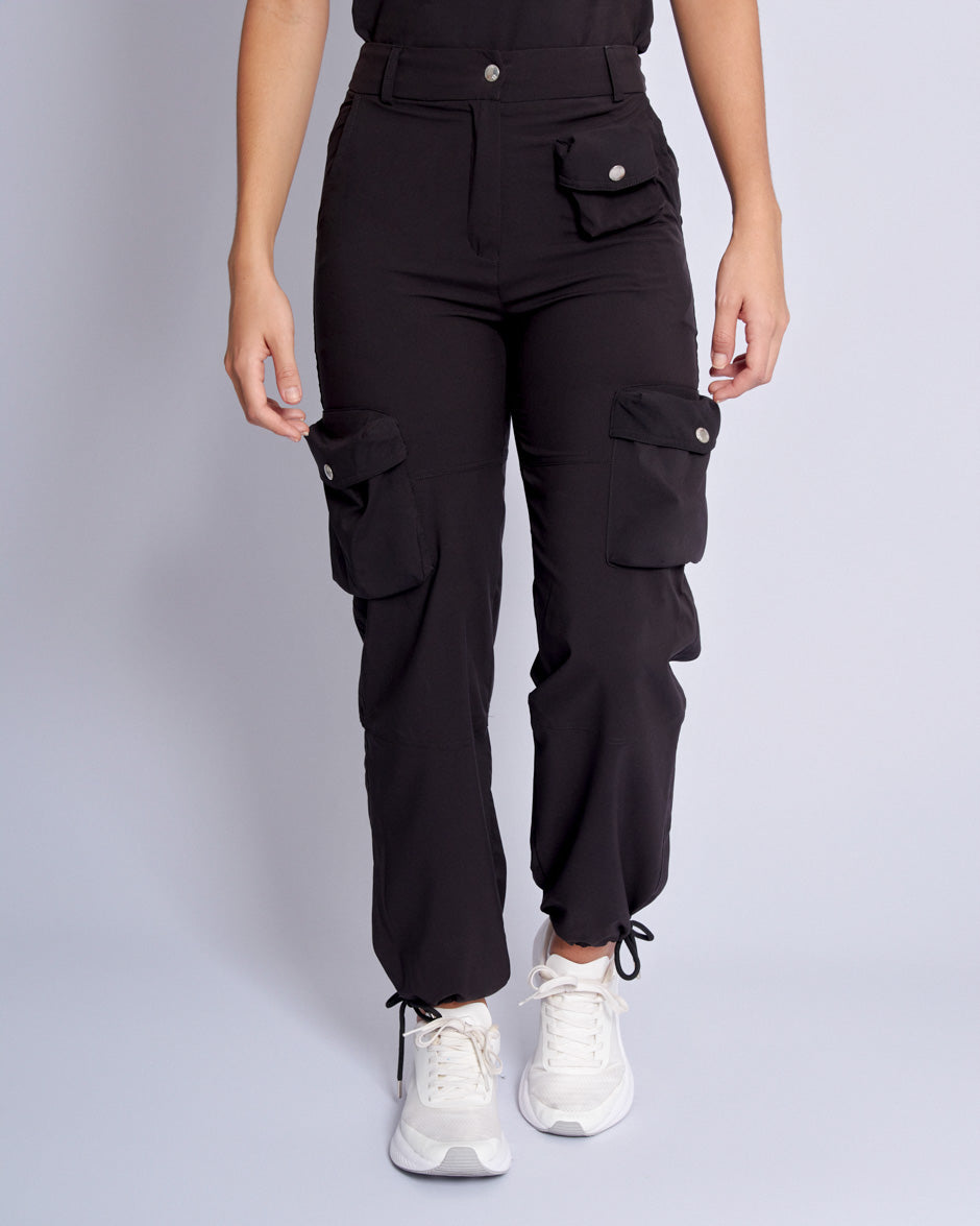 pantalon medica uniforme antifluidos piscis negro para mujer