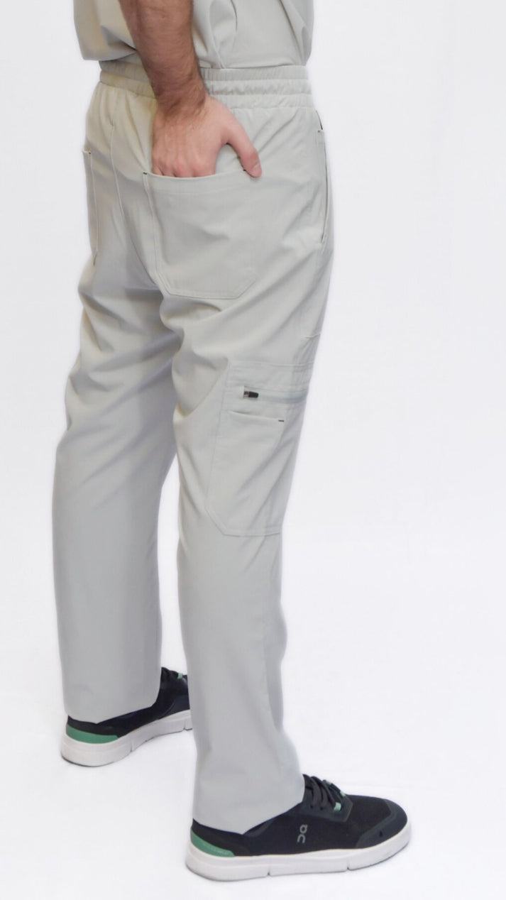 pantalon medico mars gris claro para hombre