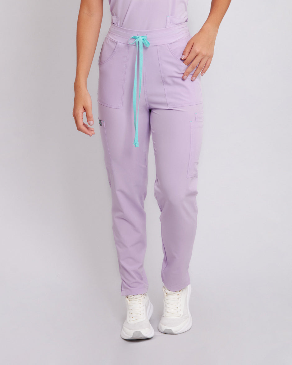 pantalon medico uniforme antifluidos galaxy lila para mujer