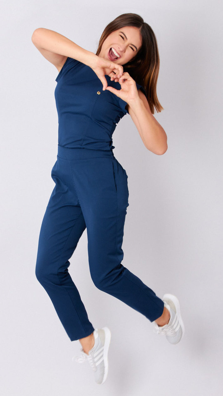 pantalon medico uniforme antifluidos jupiter azul navy