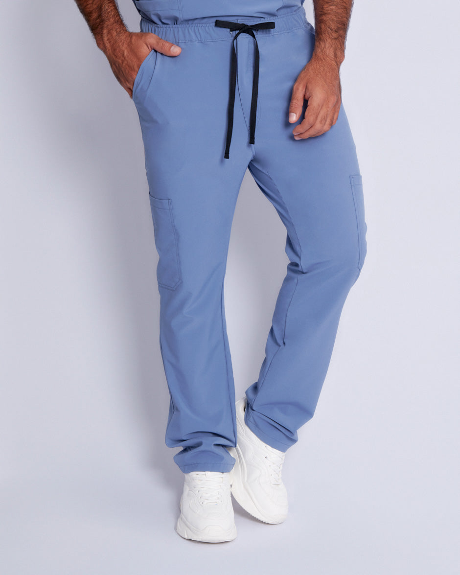 pantalon medico uniforme antifluidos leo azul estelar para hombre