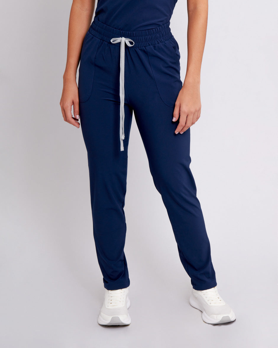 pantalon medico uniforme antifluidos new solar azul navy para mujer