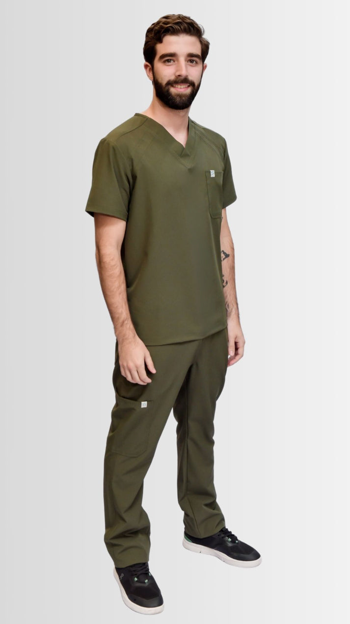 pantalon medico uniforme antifluidos pluton vinotinto para hombre