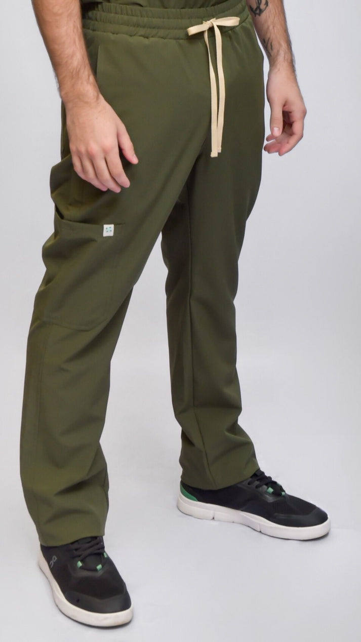 pantalon medico uniforme antifluidos pluton verde militar comodo