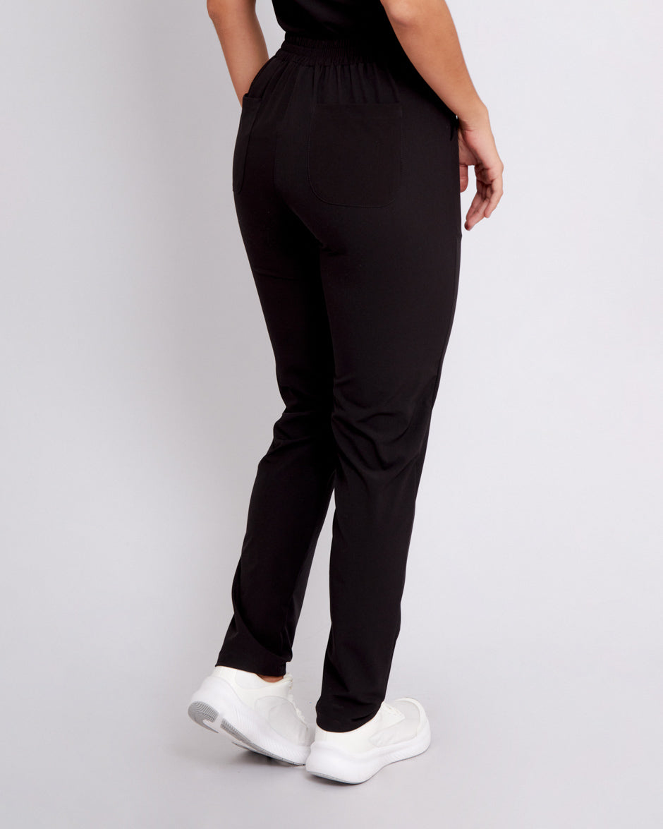 pantalon medico uniforme sirius negro para mujer