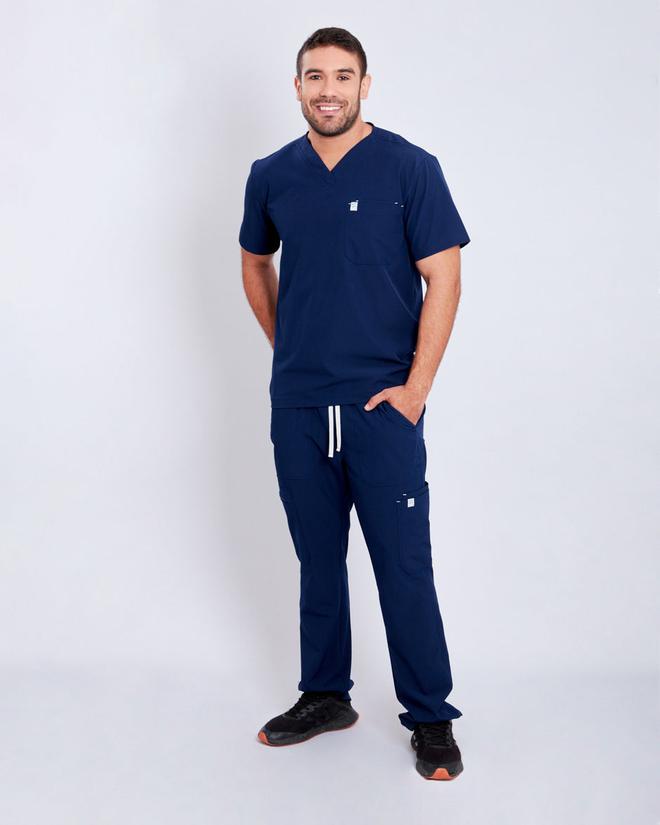 pantalon scrub quirurjico mars azul rey para hombre