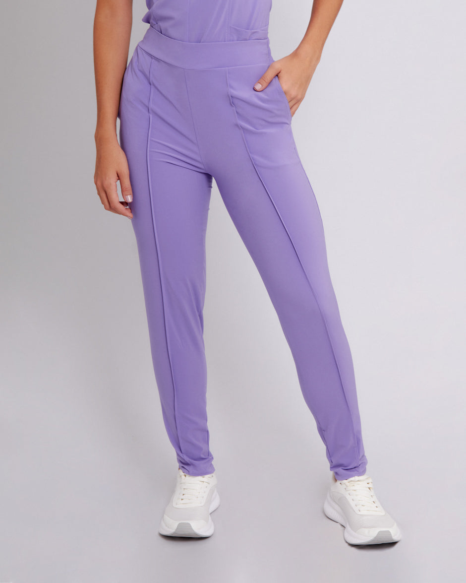 pantalon uniforme antifluidos acuario morado para mujer