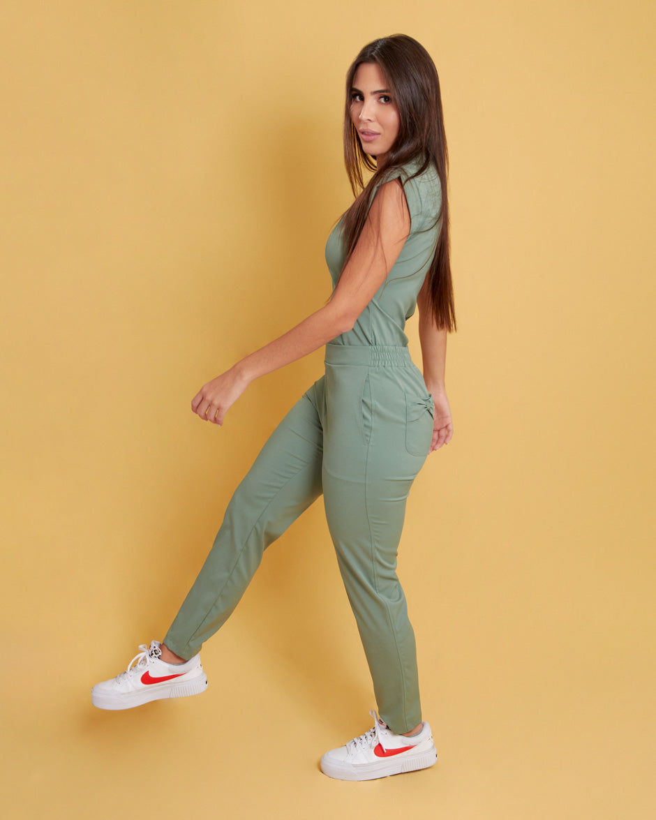 pantalon uniforme antifluidos jupiter verde oliva