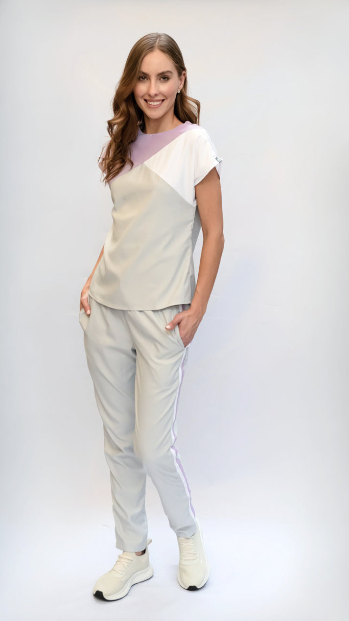 pantalon medico uniforme antifluidos star lila